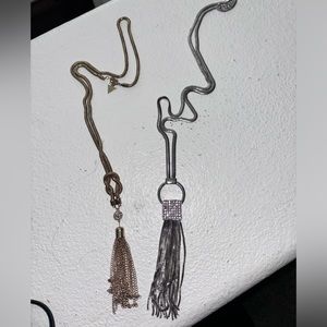 Set 2 necklaces GOLD AND SILVER